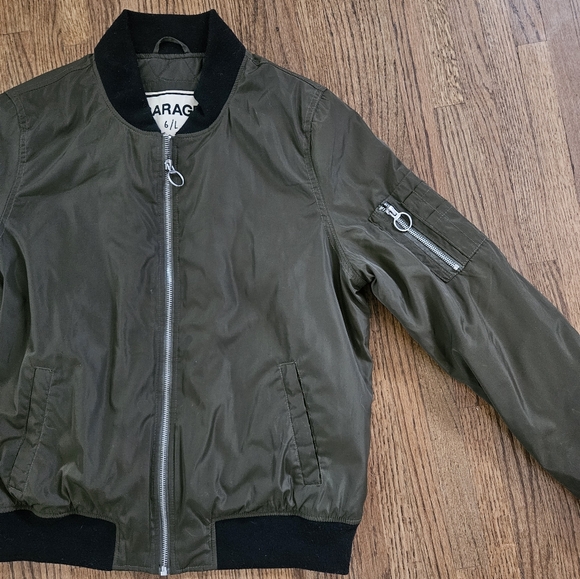 Garage Green Bomber Jacket - Picture 3 of 7